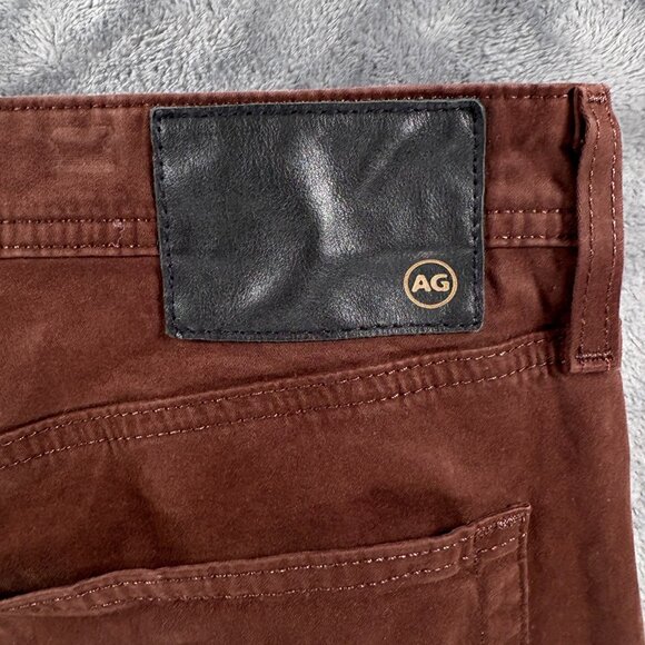 AG Adriano Goldschmied Graduate Pants Men 40x26 Brown Tailored Leg Casual Dress - Picture 3 of 11